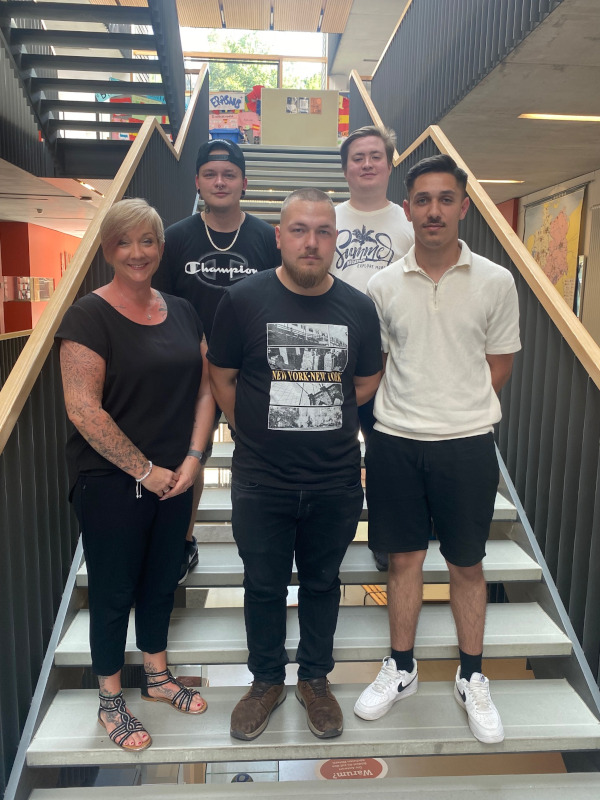 Fachleute für Automatenwirtschaft mit Klassenlehrerin Martina Schmid-Steeger 